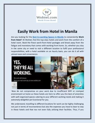 Best Coworking Spaces in Manila