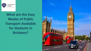 what are the easy modes of public transport