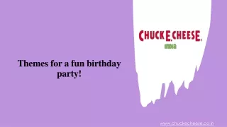 themes for a fun birthday party