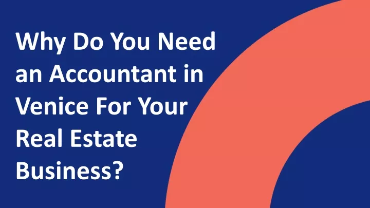 why do you need an accountant in venice for your