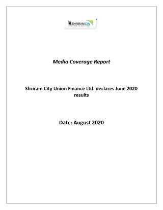 Shriram City Union Finance