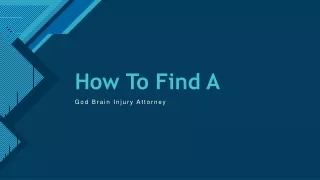 How To Find A God Brain Injury Attorney