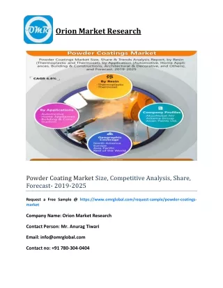 Powder Coating Market Size, Competitive Analysis, Share, Forecast- 2019-2025