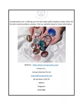 caringcrystals com is offering you the best high