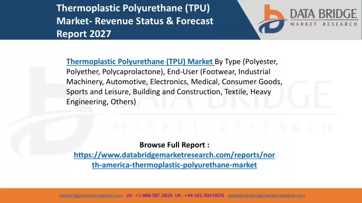 thermoplastic polyurethane tpu market revenue