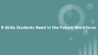 Skills students need in the future workforce