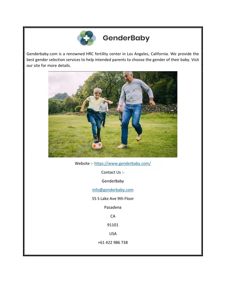 genderbaby com is a renowned hrc fertility center