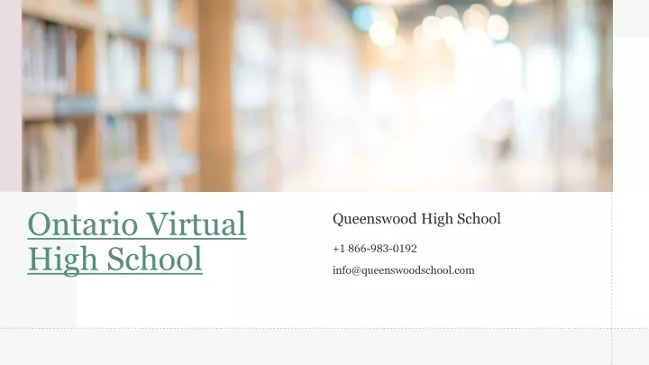 ontario virtual high school