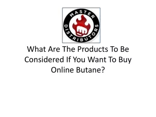 Buy Online Butane