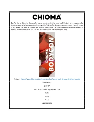 Best Weight Loss Supplements For Women | Chiomatotalbody.com