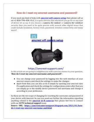 if you need any kind of help with amcrest wifi