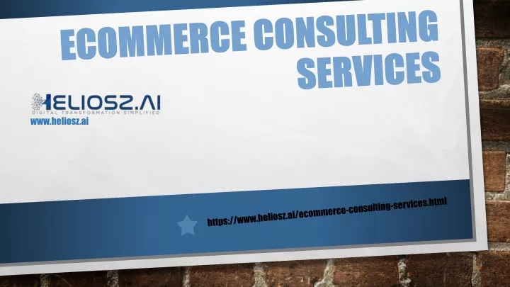 ecommerce consulting services