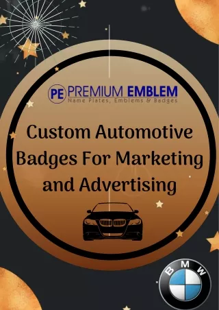 custom automotive badges for marketing