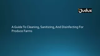 a guide to cleaning sanitizing and disinfecting