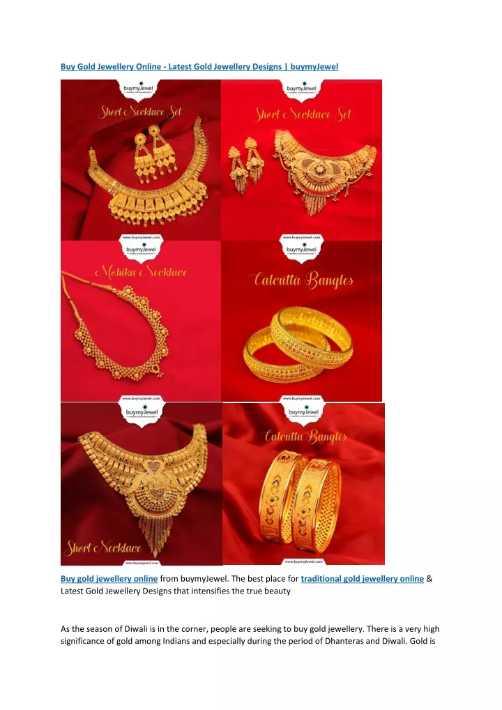 buy gold jewellery online latest gold jewellery