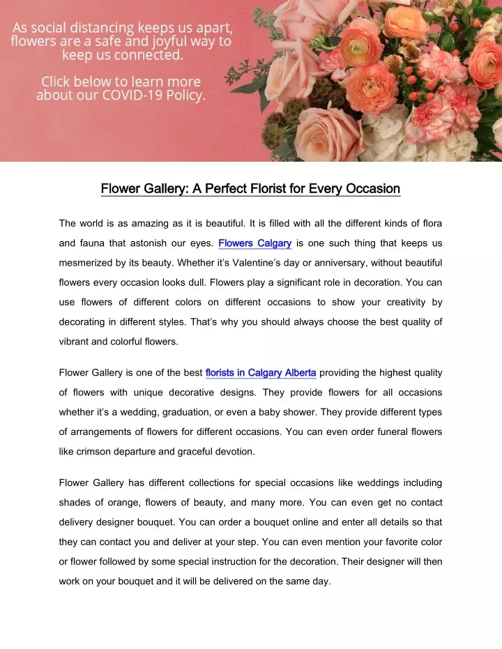 flower flower gallery a perfect florist for every