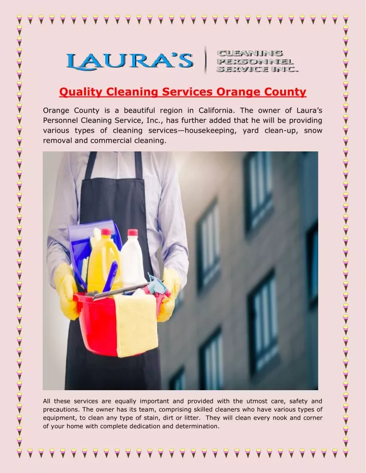 quality cleaning services orange county