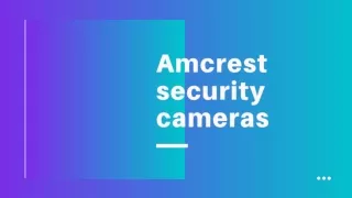 amcrest sec urity cameras
