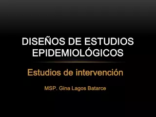 Estudios de Intervención Experimental