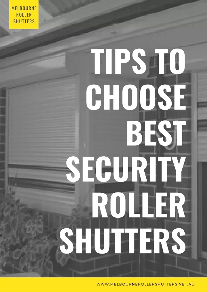 melbourne roller shutters