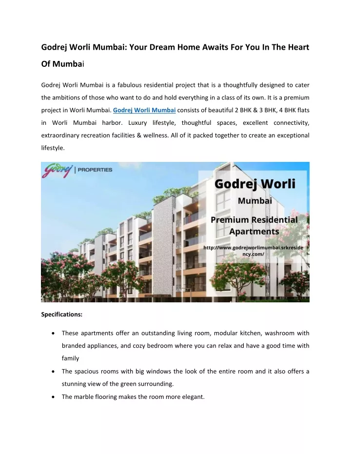 godrej worli mumbai your dream home awaits