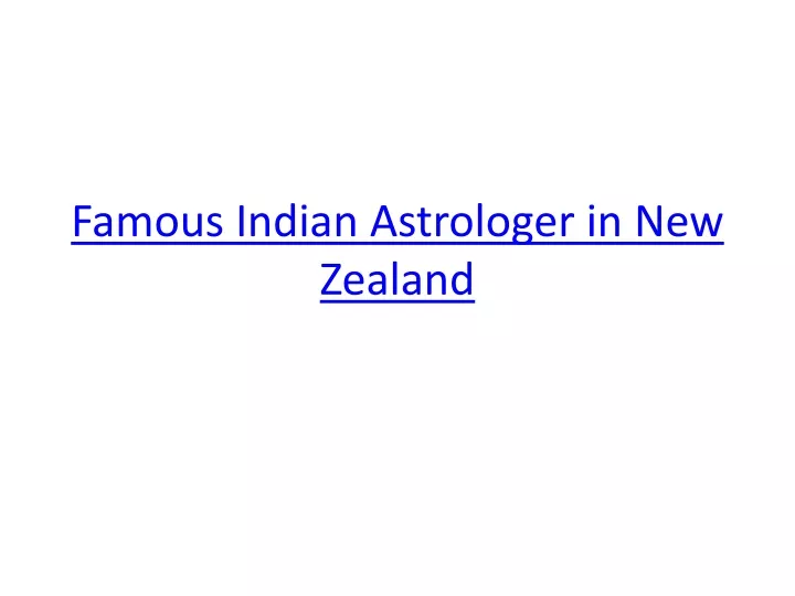 famous indian astrologer in new zealand