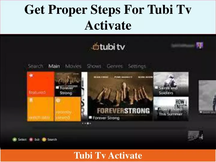 get proper steps for tubi tv activate