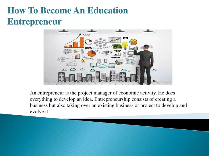 how to become an education entrepreneur