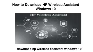 How to Download HP Wireless Assistant Windows 10