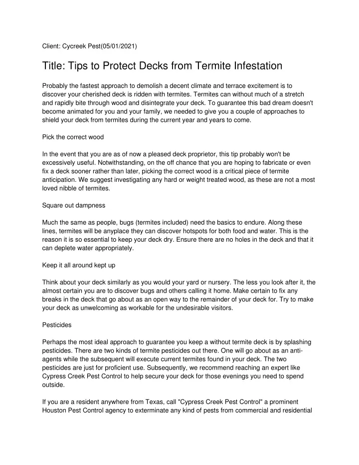 client cycreek pest 05 01 2021 title tips