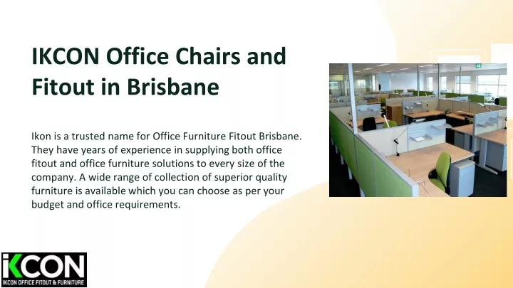ikcon office chairs and fitout in brisbane