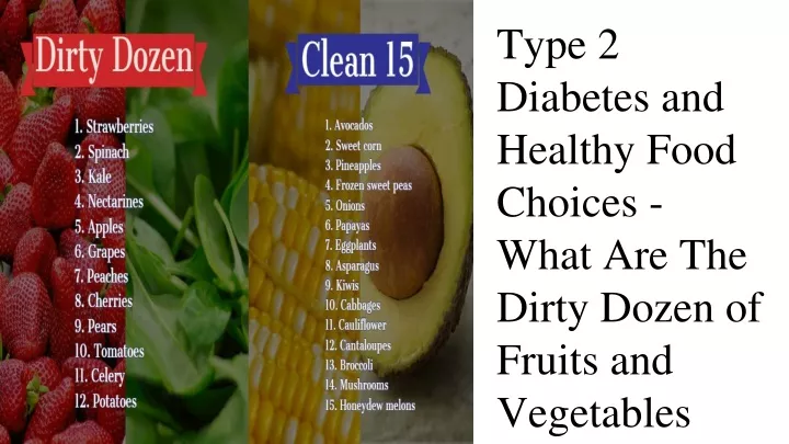 type 2 diabetes and healthy food choices what