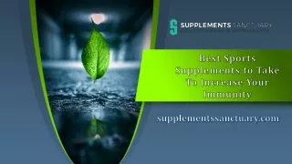 Best Sports Supplements to Take To Increase Your Immunity