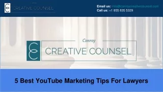 5 Best YouTube Marketing Tips For Lawyers| PPT