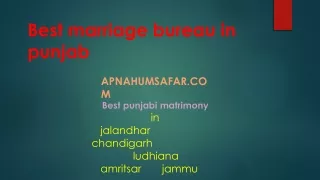 apnahumsafar is best marriage bureau
