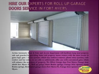Hire our Experts for Roll Up Garage Doors Service in Fort Myers