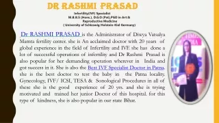 IVF Specialist Doctor Rashmi Prasad