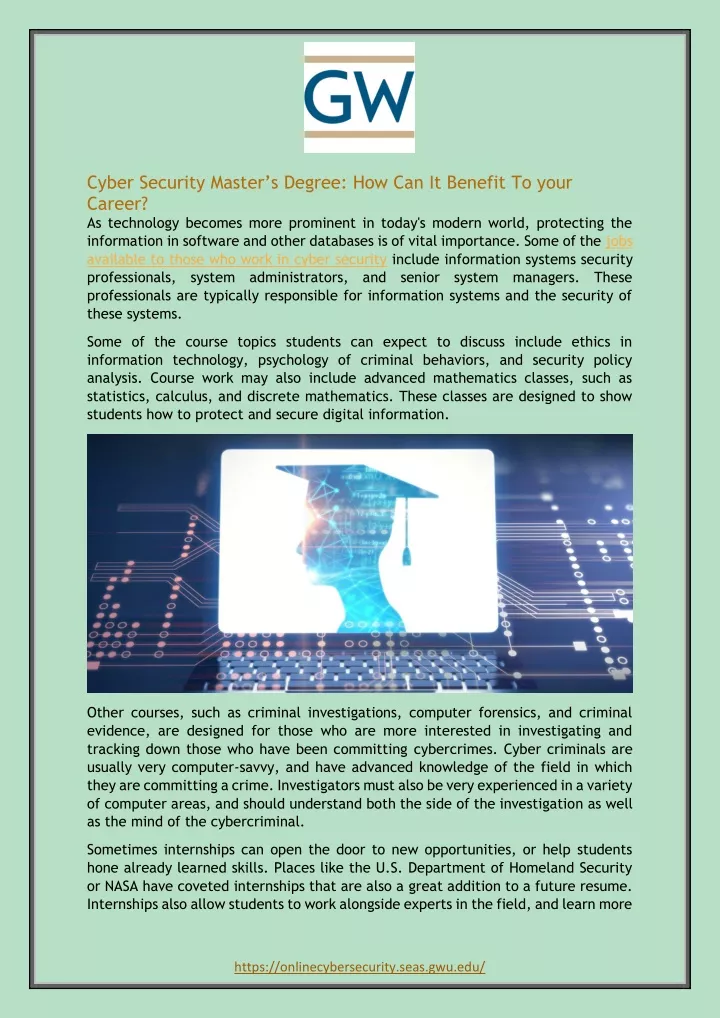 cyber security master s degree how can it benefit