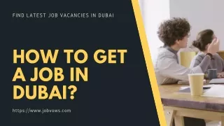 find latest job vacancies in dubai
