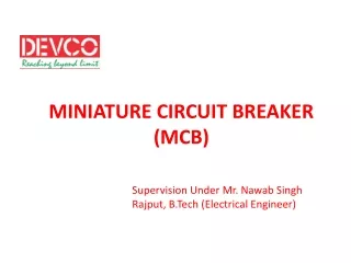 MCBs (Miniature Circuit Breakers) | MCB Switch | Devco Electric India - 9310465138