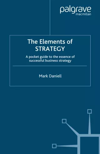 Elements Of Strategy