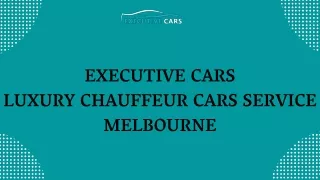 Hire Reliable Silver Service Taxi Melbourne | Executive Cars