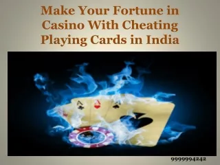 Playing Cards Cheating Device | Spy Cards Sort