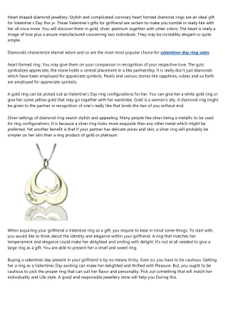 heart shaped diamond jewellery stylish