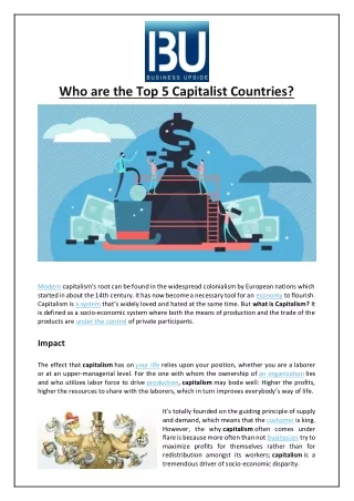 who are the top 5 capitalist countries