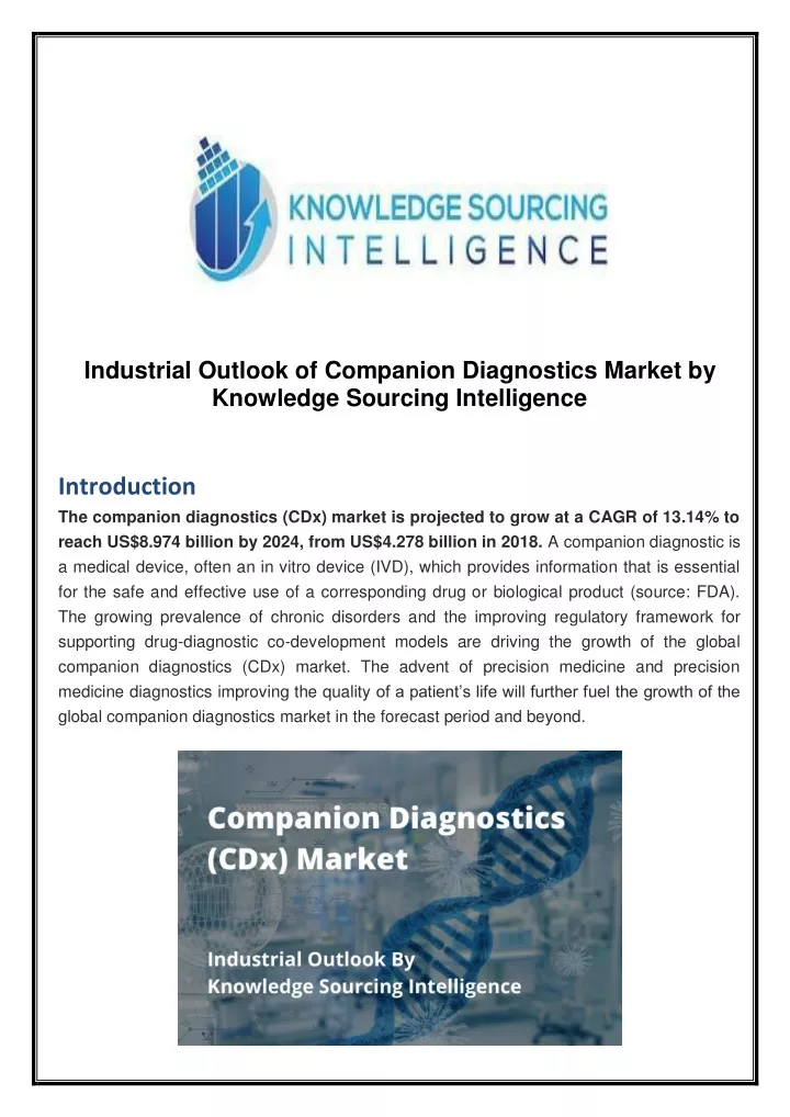 industrial outlook of companion diagnostics