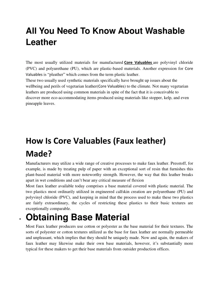 all you need to know about washable leather