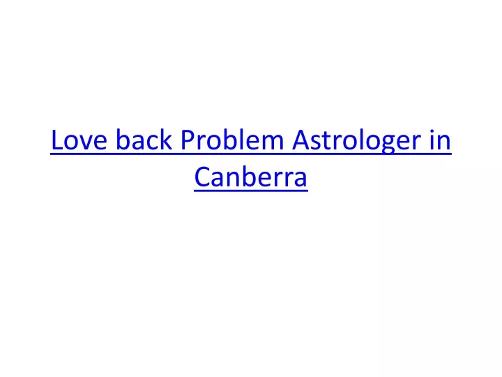 love back problem astrologer in canberra