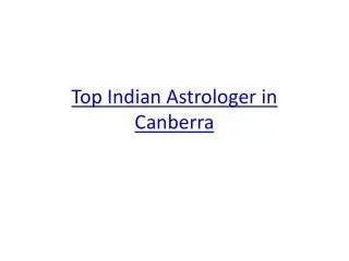 top indian astrologer in canberra