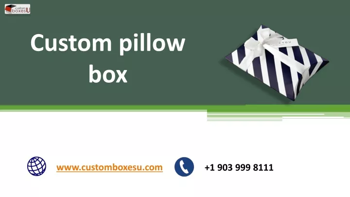 custom pillow box